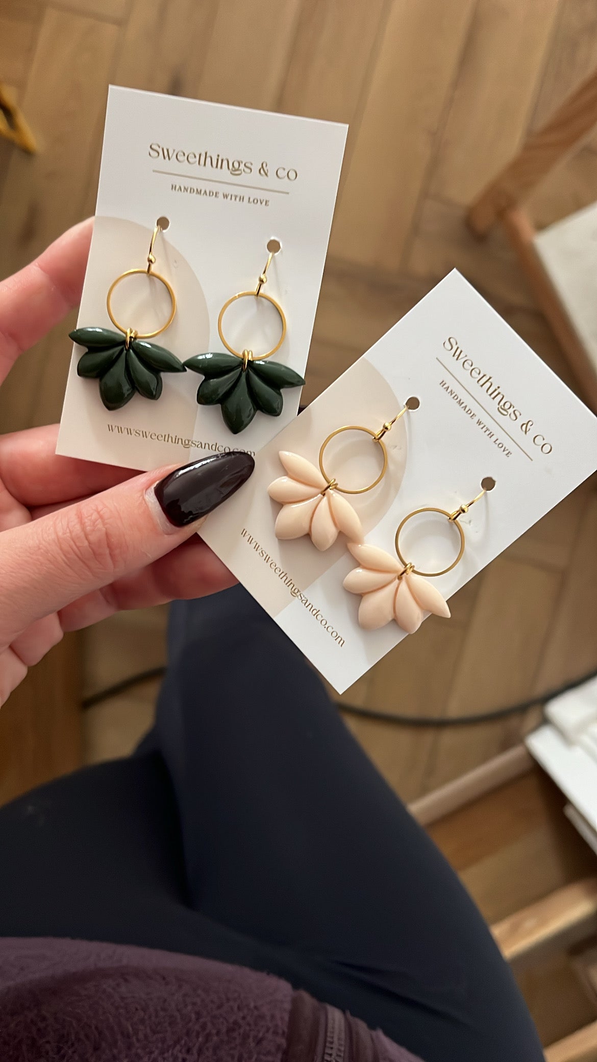 Boucles d’oreilles florales // Couleurs au choix