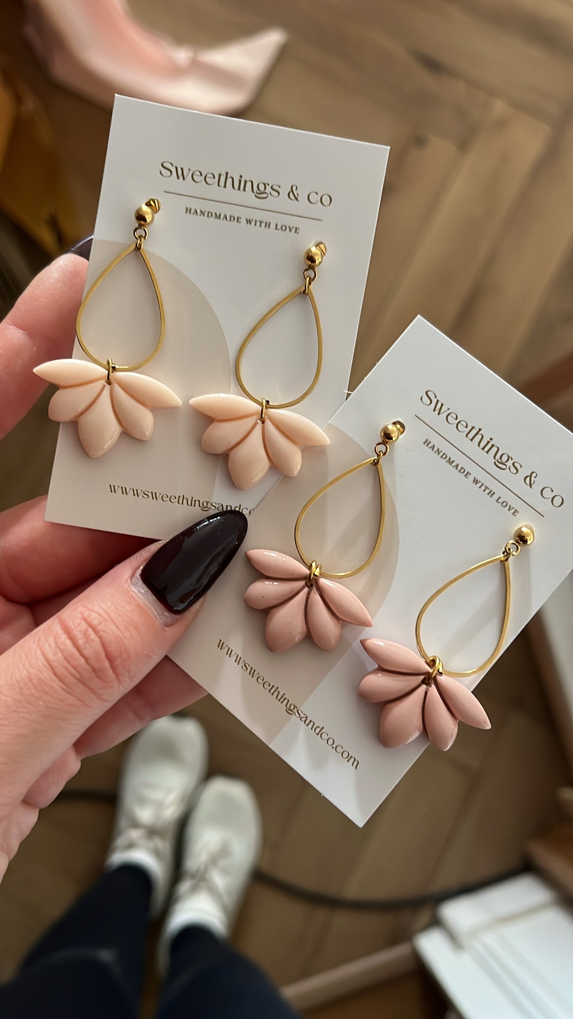 Boucles d’oreilles florales Boucles d’oreilles florales // Couleurs au choix