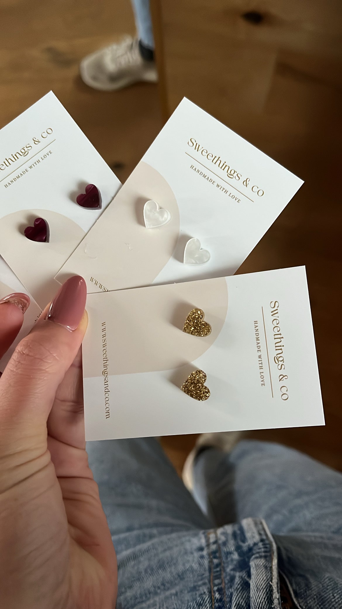 Boucles d’oreilles cœur