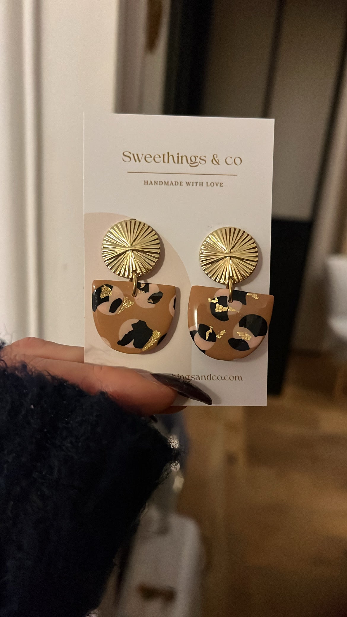 Boucles d’oreilles léopard