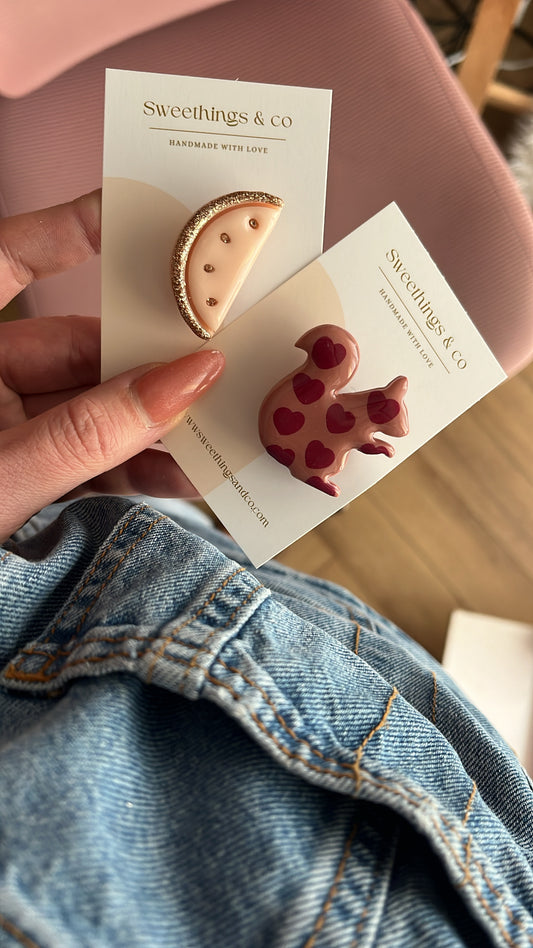 Broche poétique Écureuil