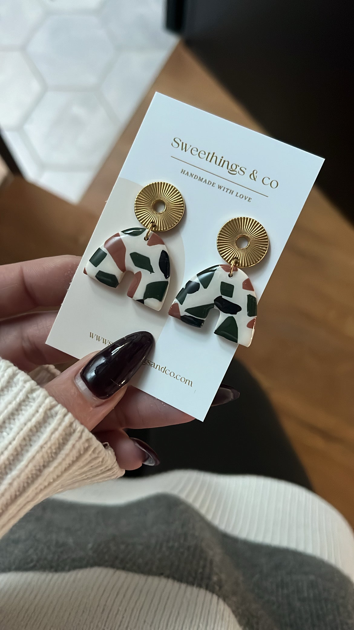 Boucles d’oreilles Terrazzo