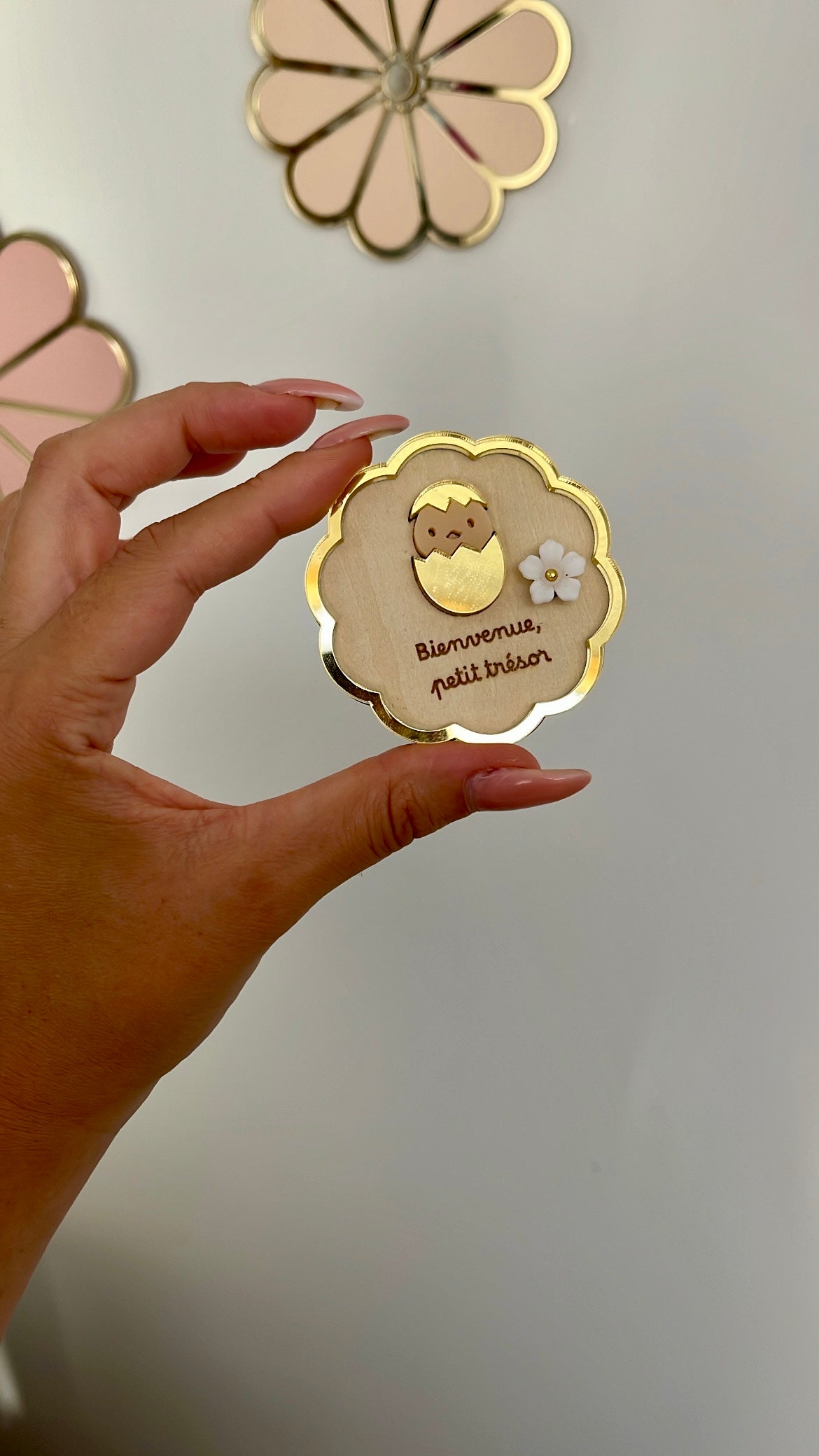 Magnet Naissance personnalisable / 3 motifs au choix