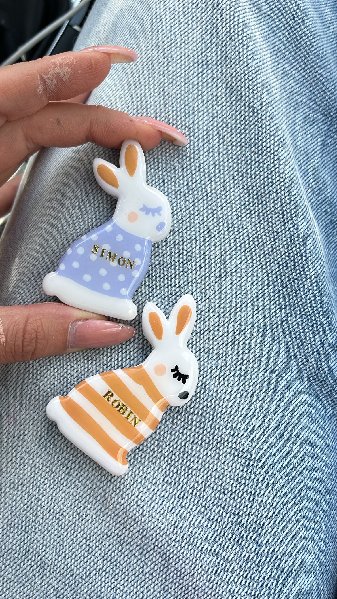 Broche / Magnet lapin