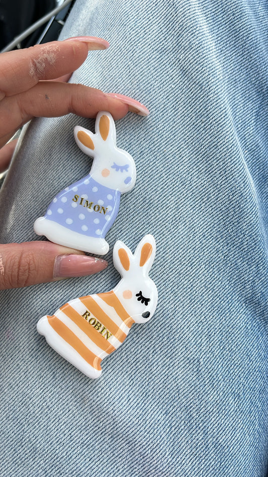 Broche / Magnet lapin