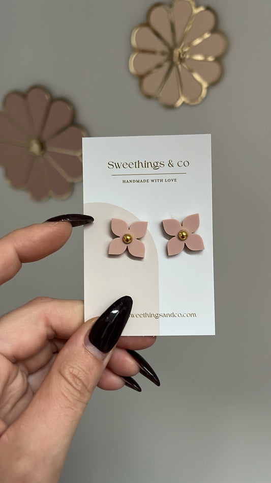 Boucles d’oreilles florales