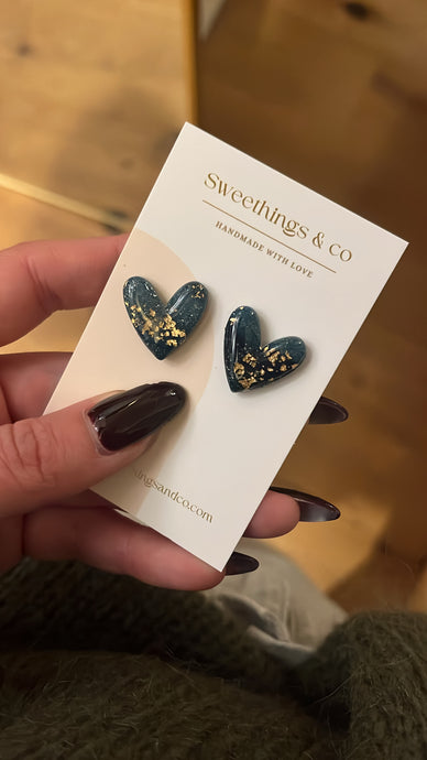 Puces d'oreilles Cœur
