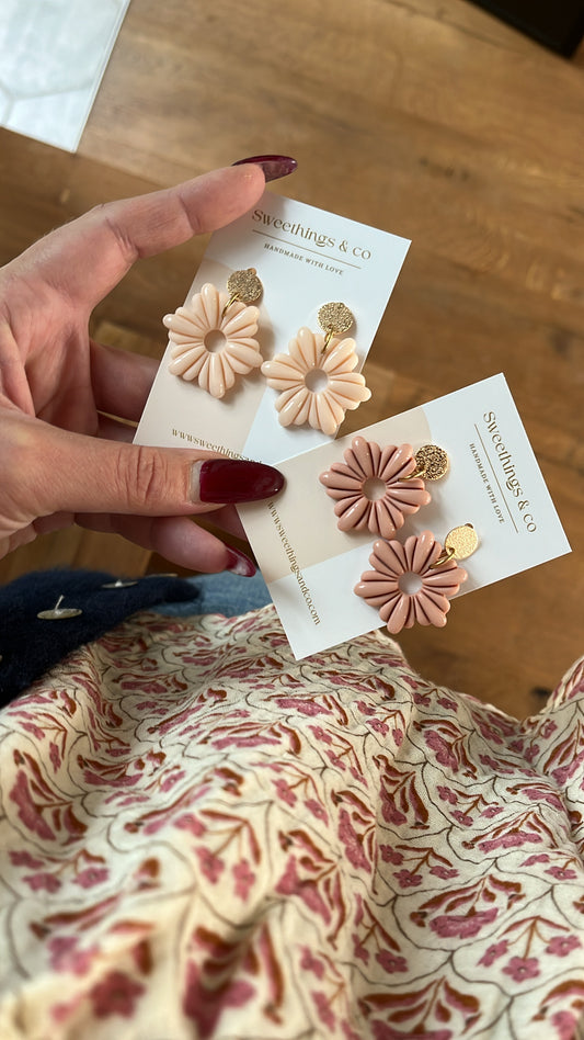 Boucles d’oreilles florales