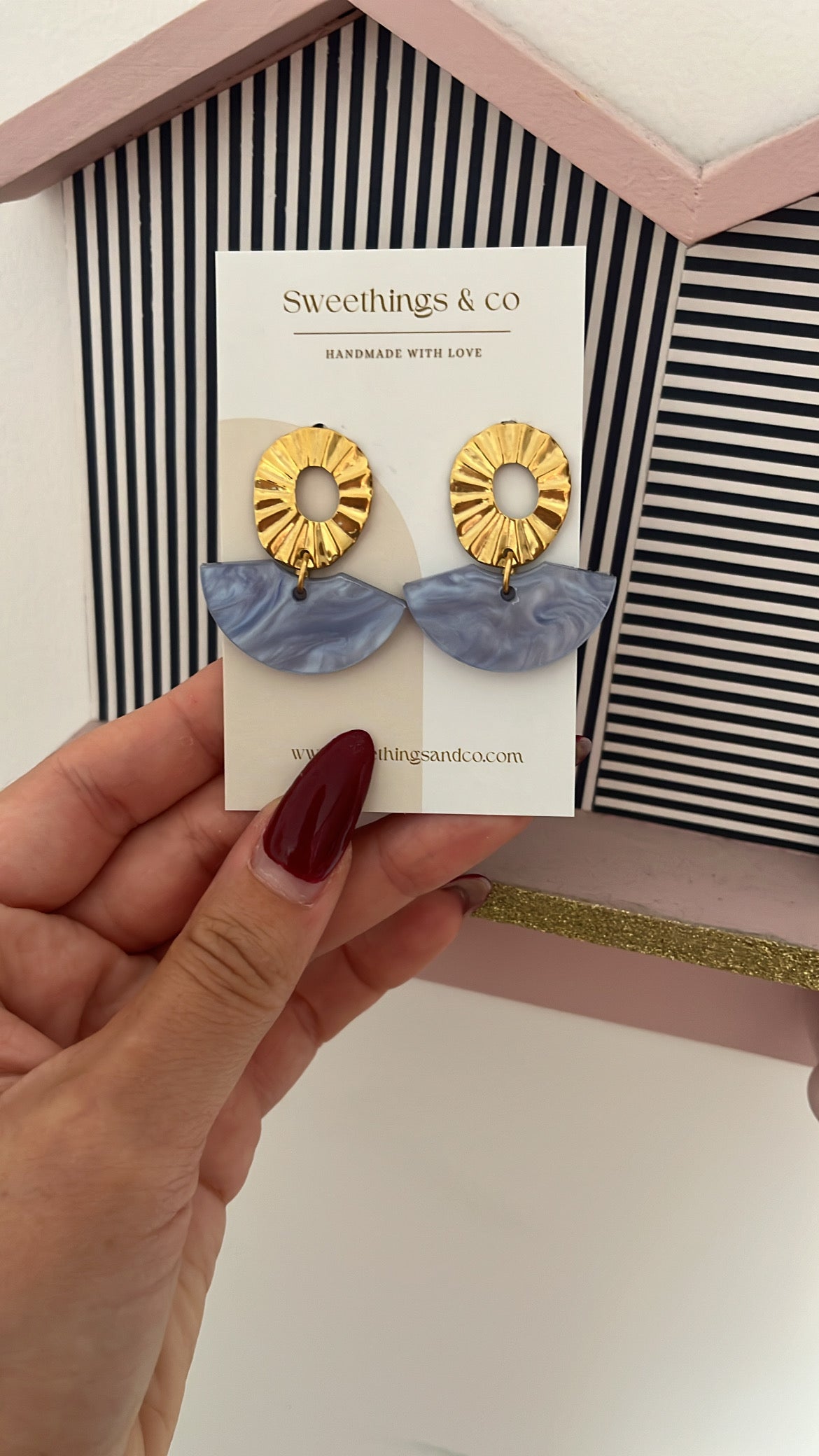Boucles d’oreilles Collection Effer Marbre