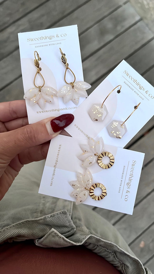 Boucles d'oreilles WHITE