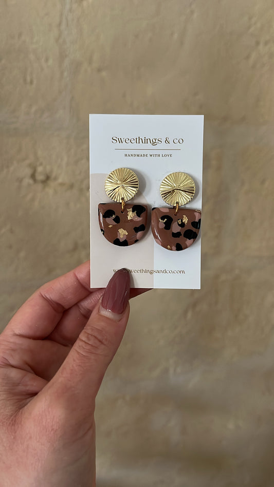 Boucles d’oreilles léopard