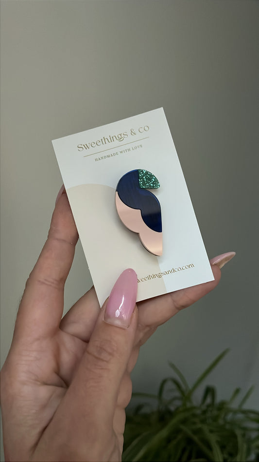 Broche perroquet