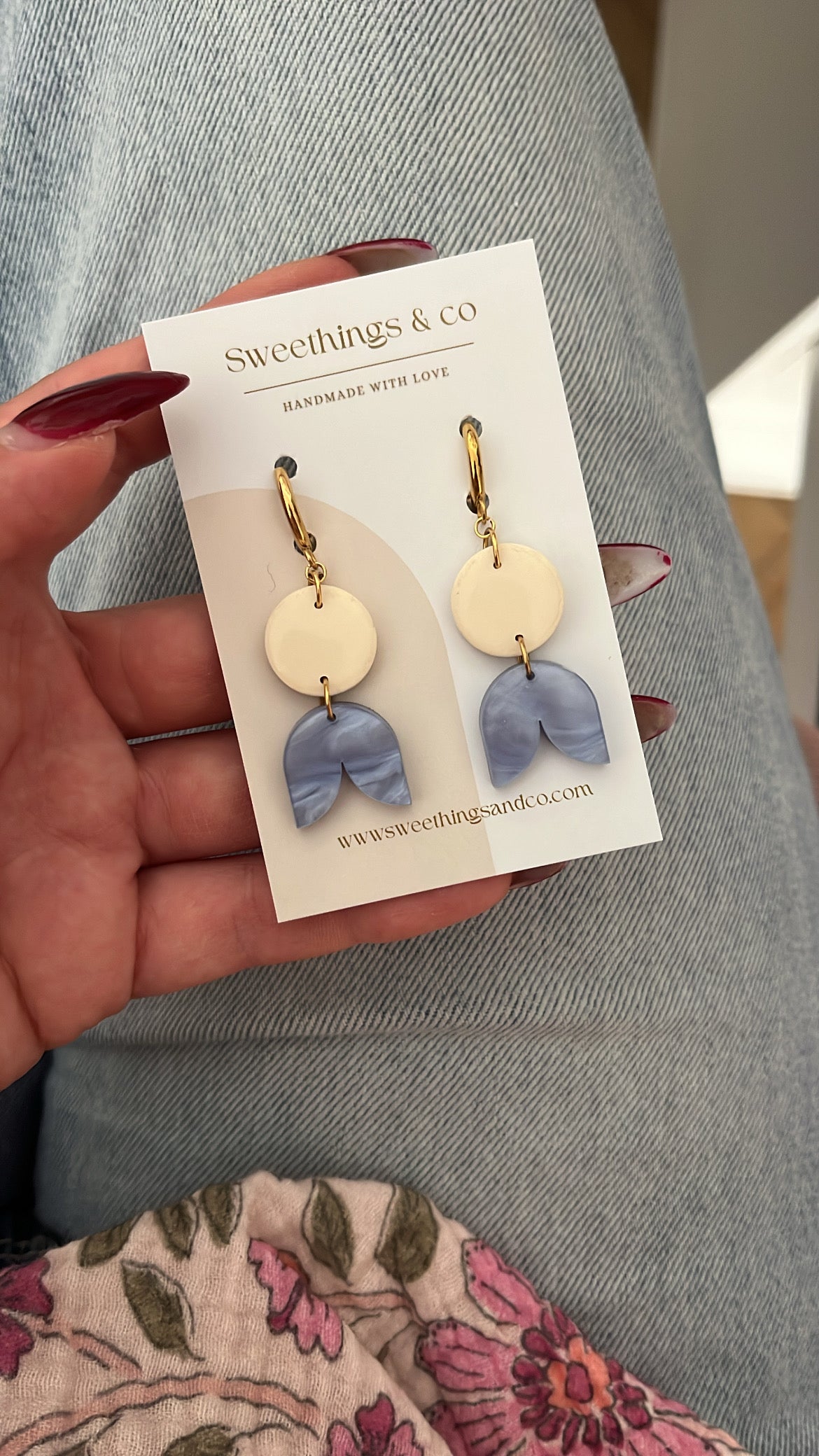 Boucles d’oreilles Collection Effer Marbre