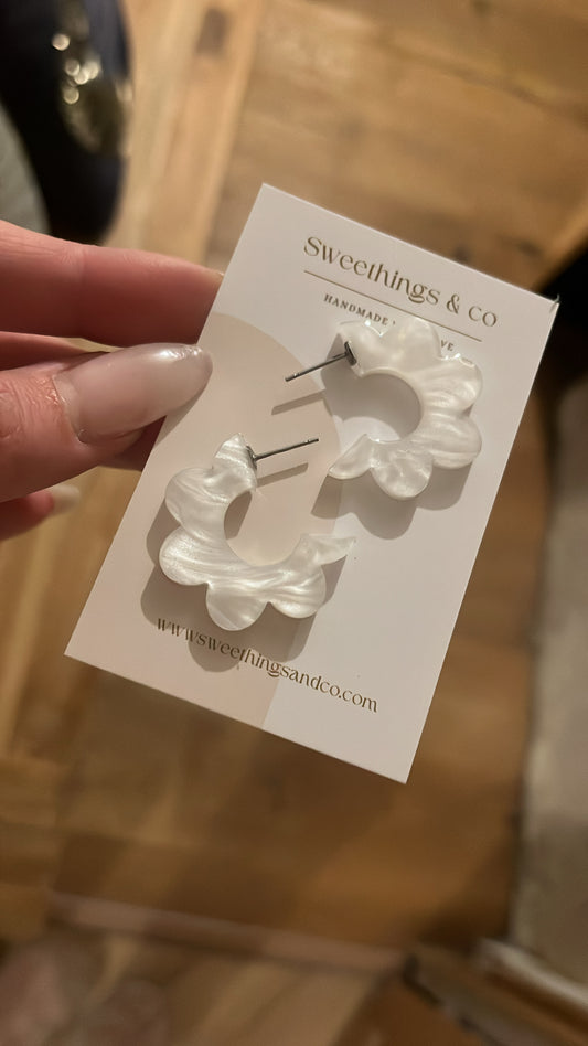 Boucles d’oreilles nacré