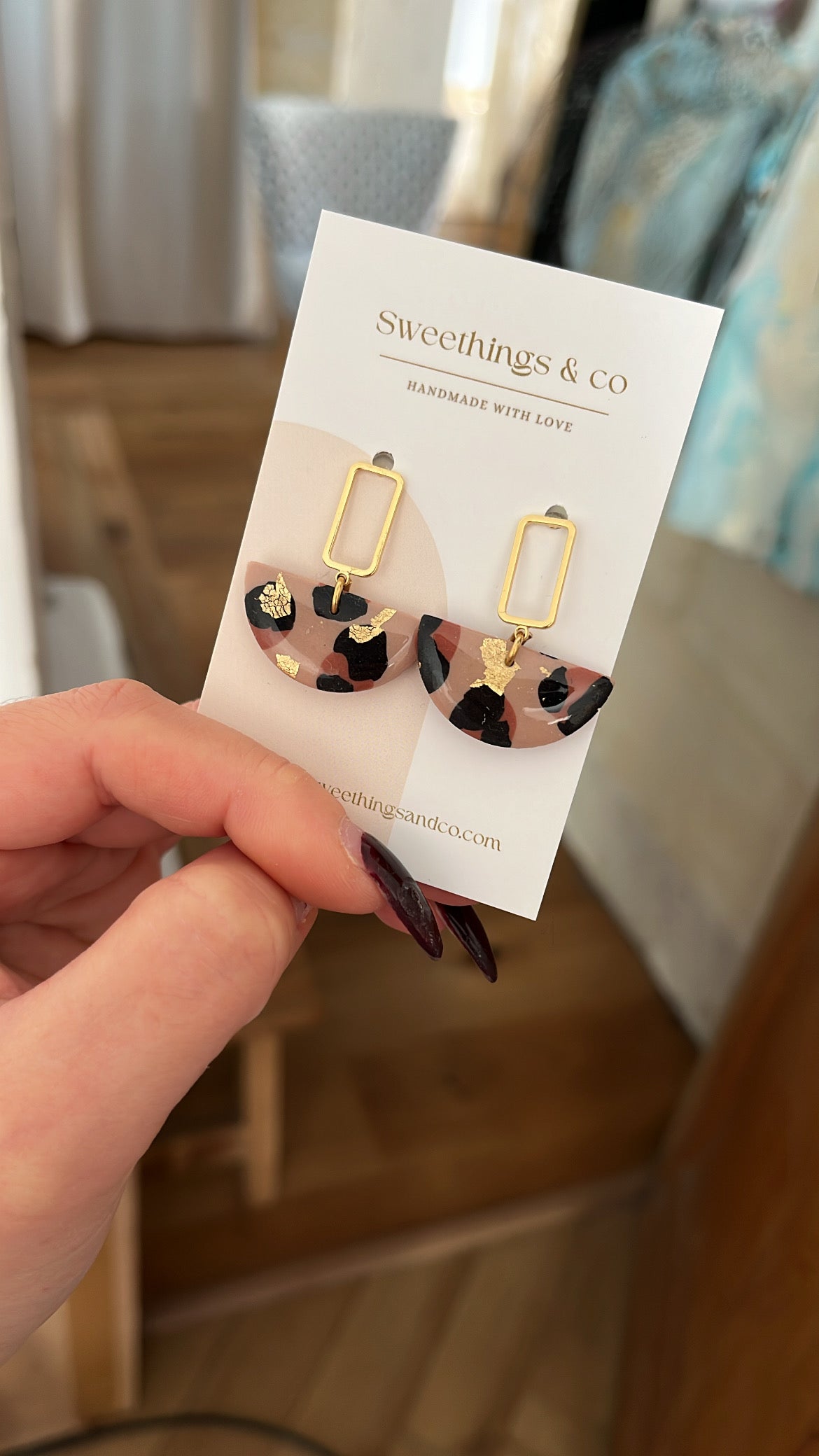 Boucles d’oreilles Léopard