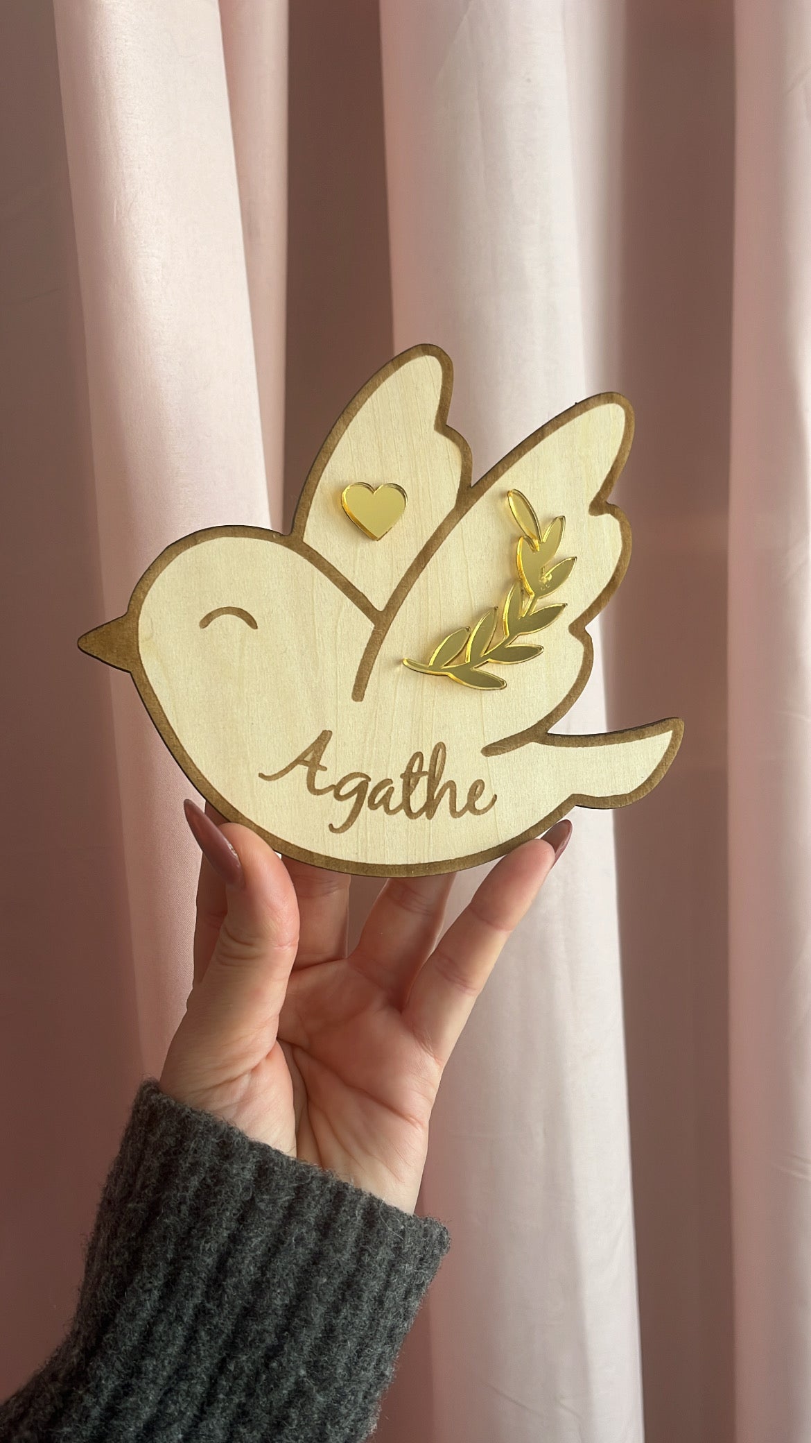 Oiseau prénom personnalisable