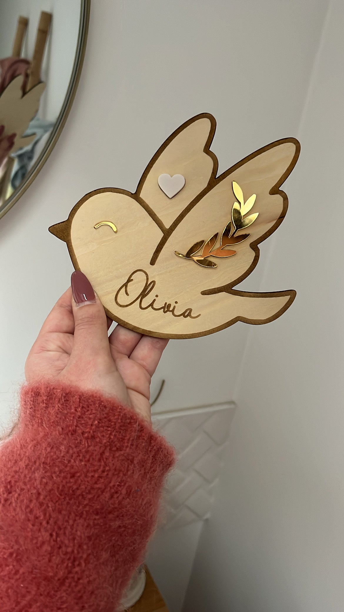 Oiseau prénom personnalisable