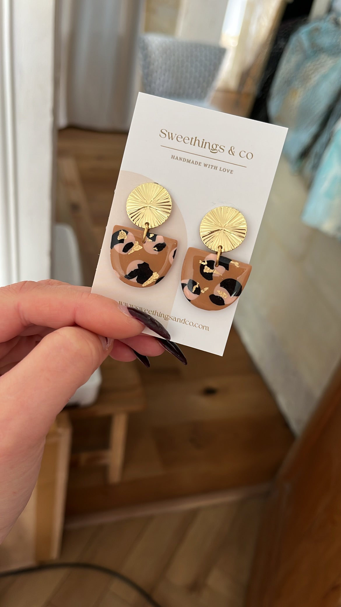 Boucles d’oreilles léopard