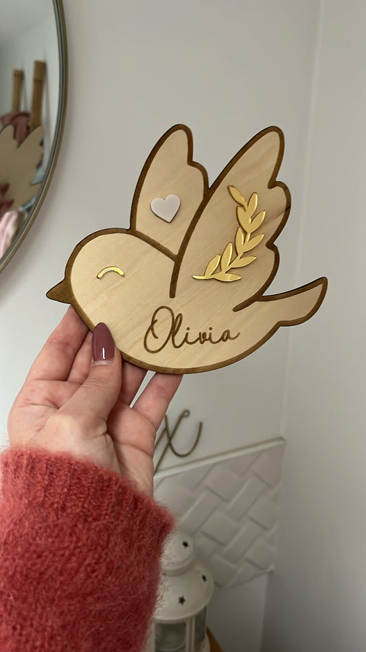 Oiseau prénom personnalisable