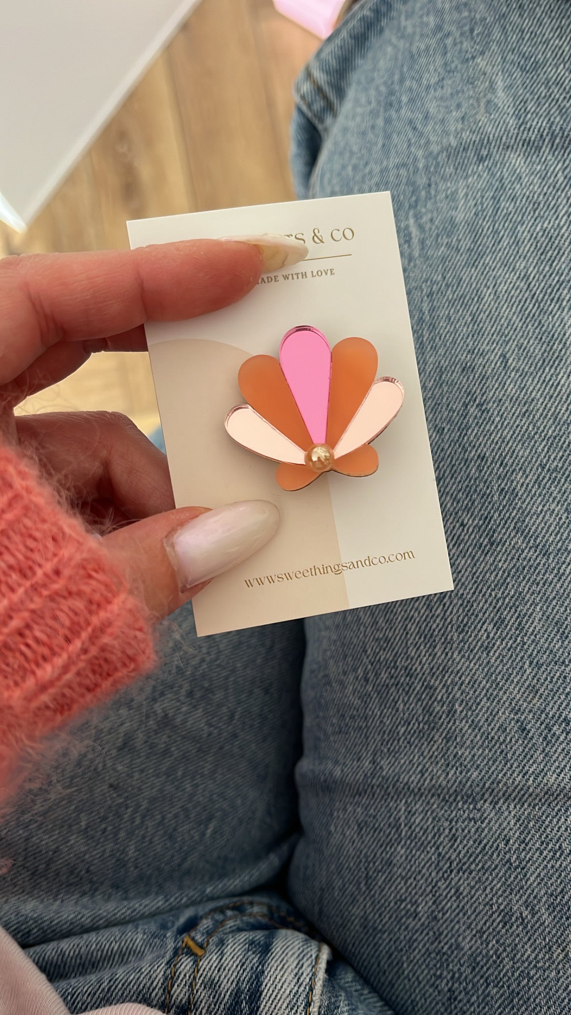 Broche coquillage