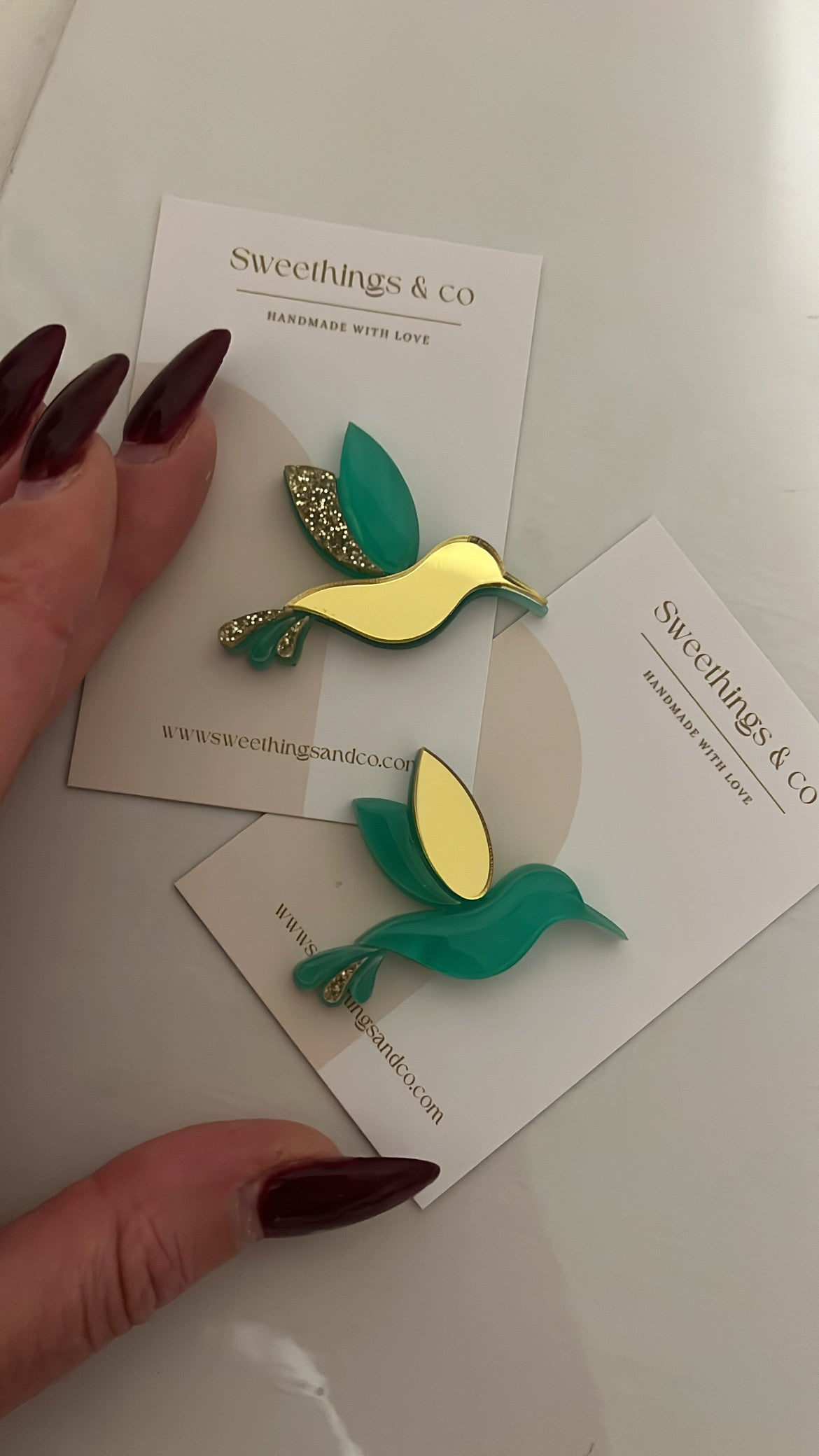 Broche colibri