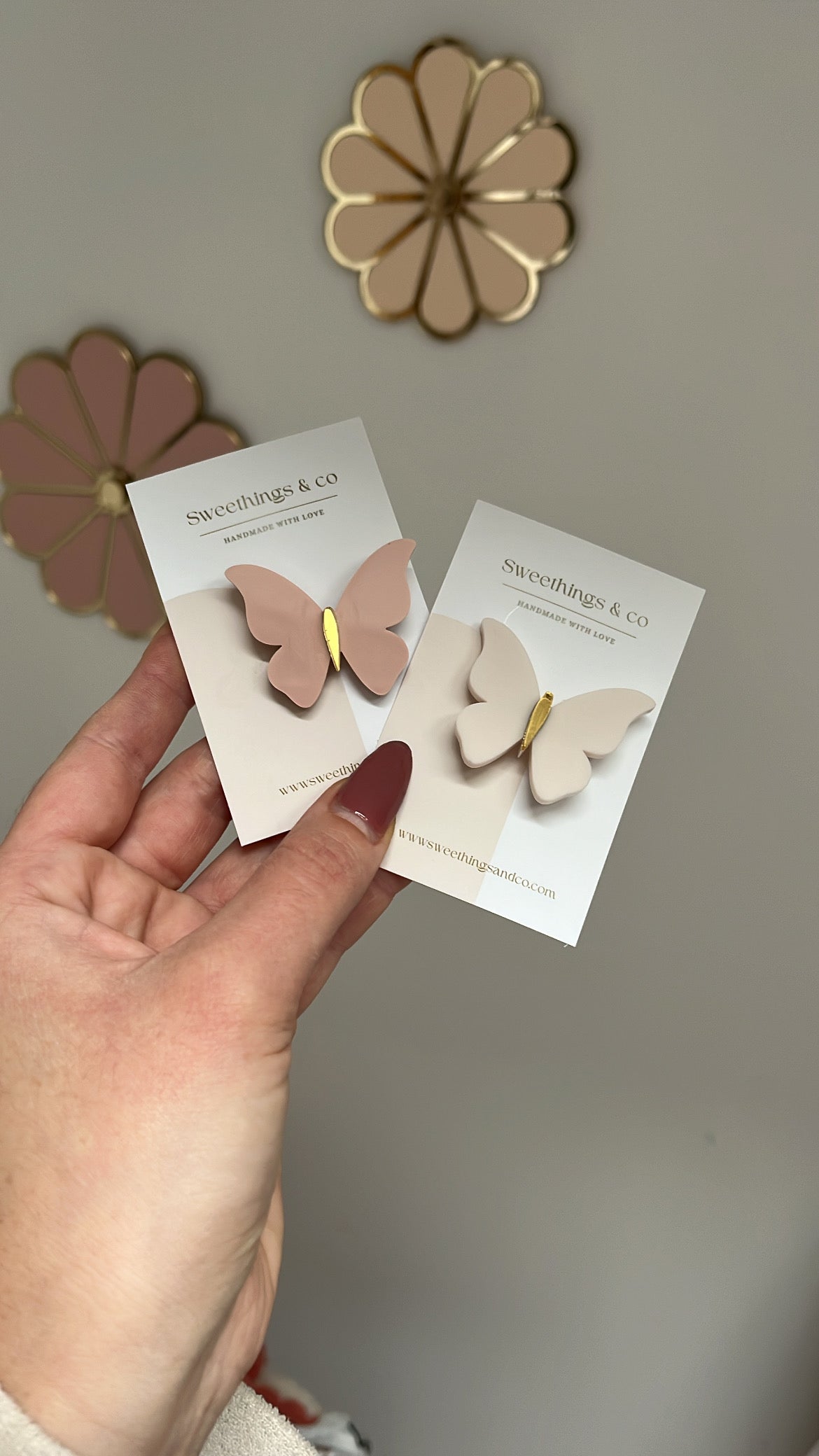 Broche poétique papillon