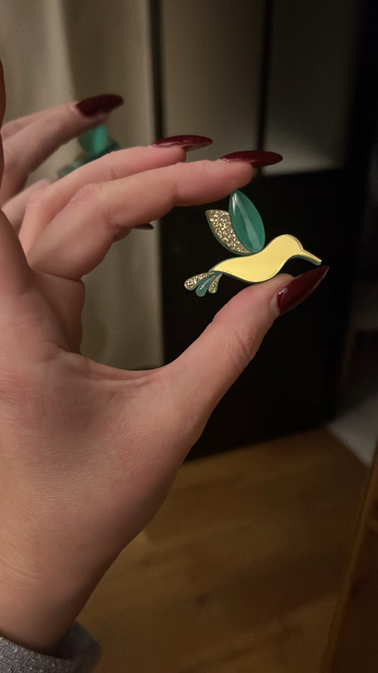Broche colibri