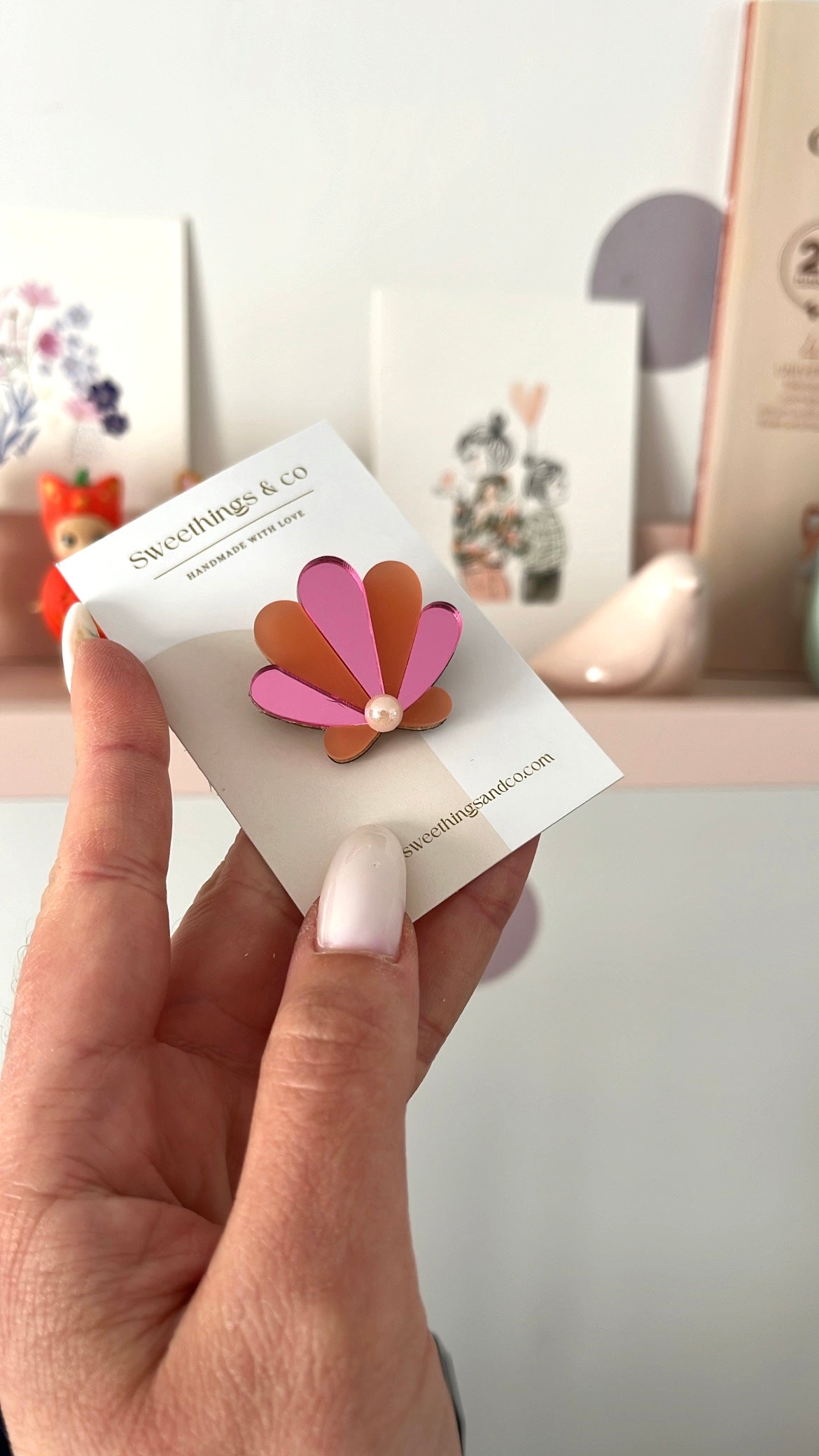 Broche coquillage
