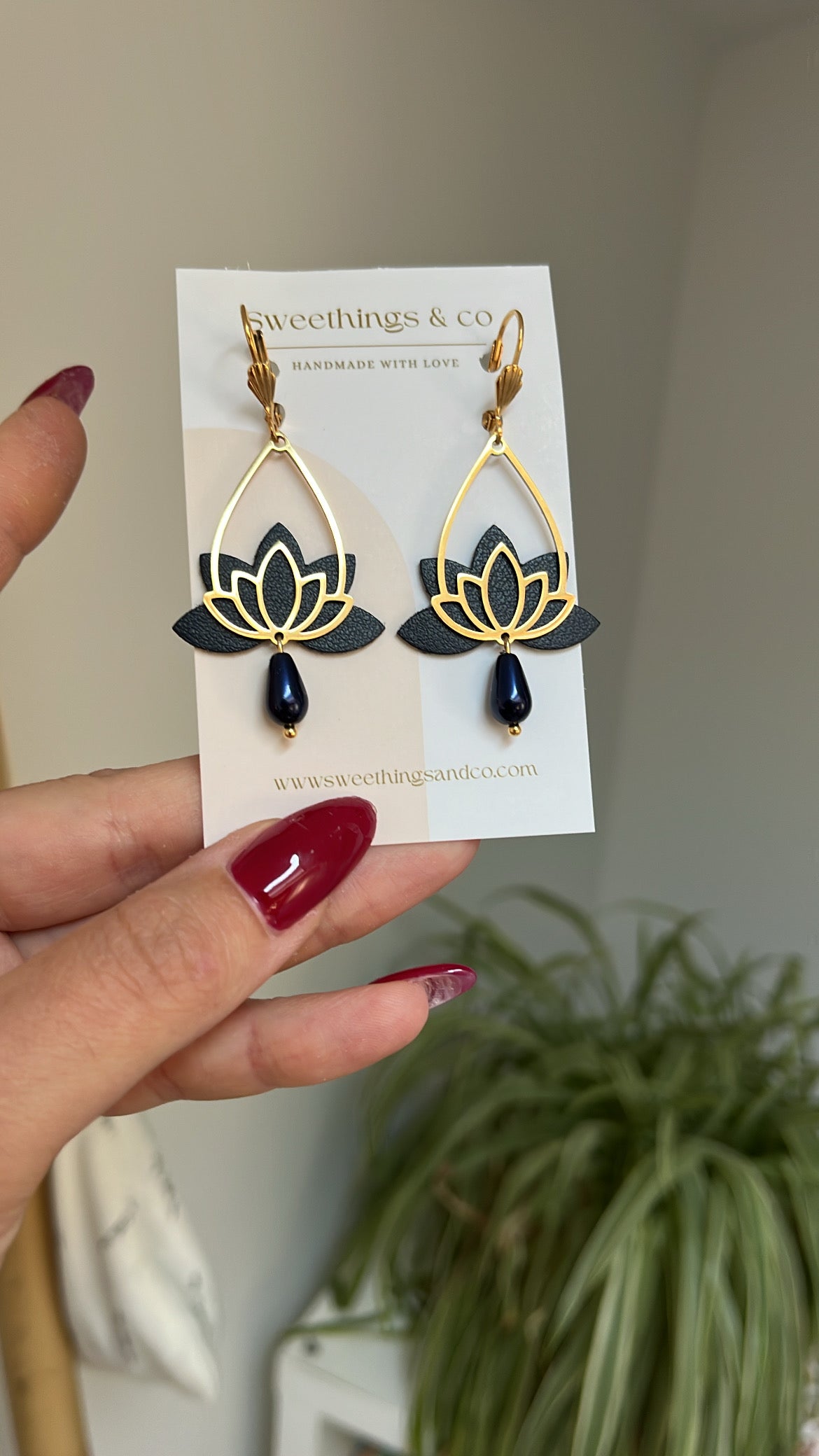 Boucles d'oreilles florales