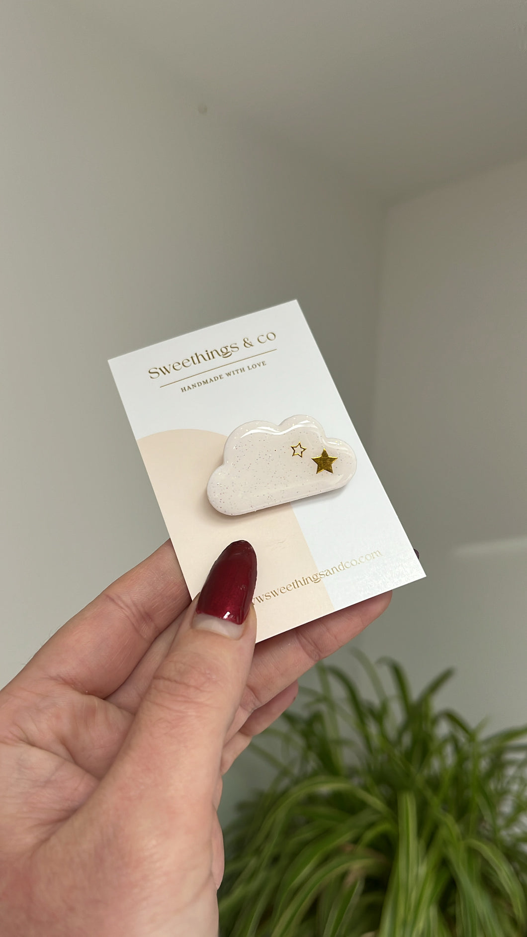 Broche poétique nuage