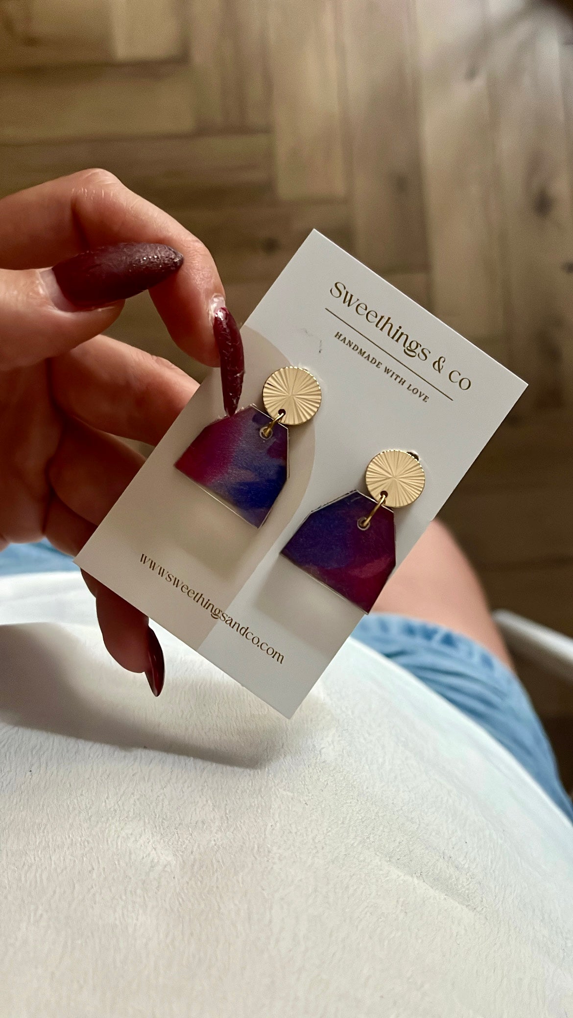 Boucles d’oreilles Collection aquarelle
