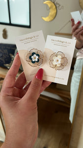 Broche poétique florale