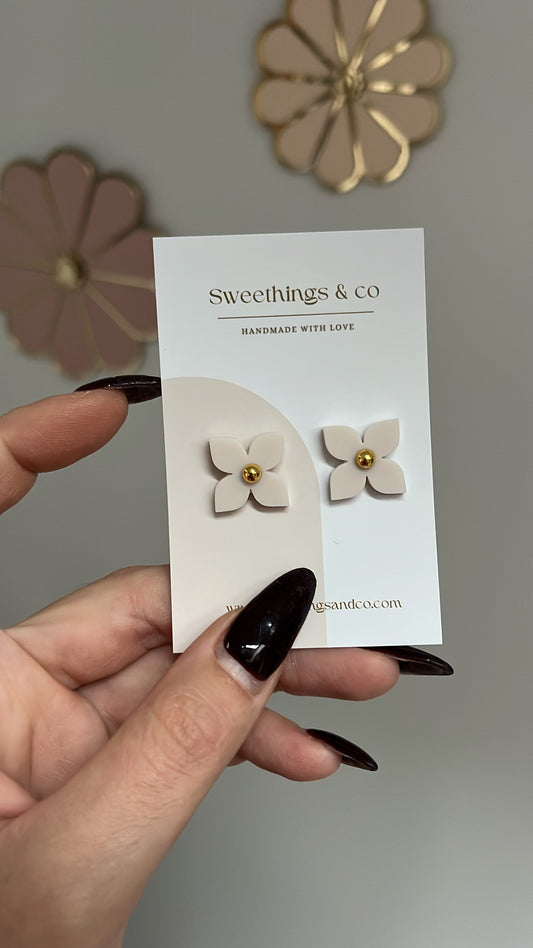 Boucles d’oreilles florales