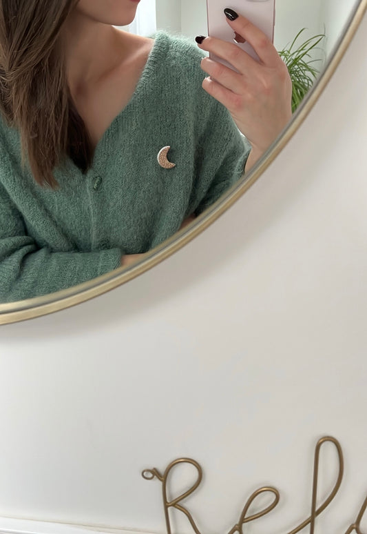 Broche poétique Lune