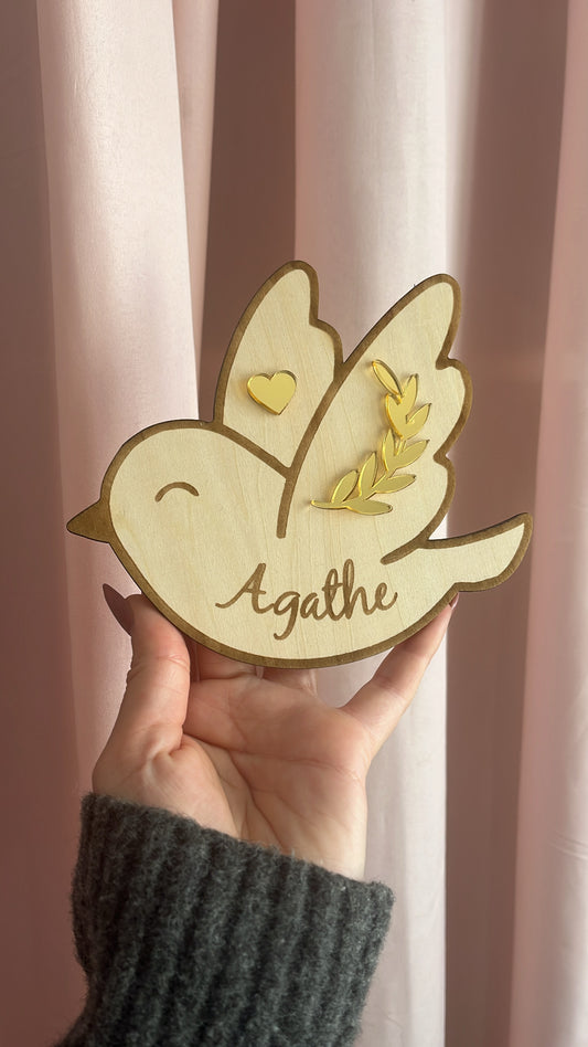 Oiseau prénom personnalisable