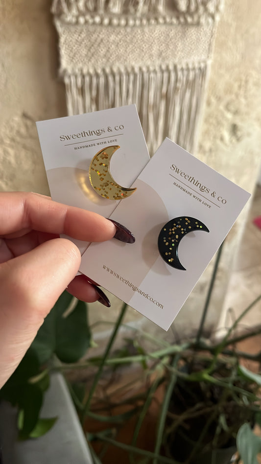 Broche poétique Lune
