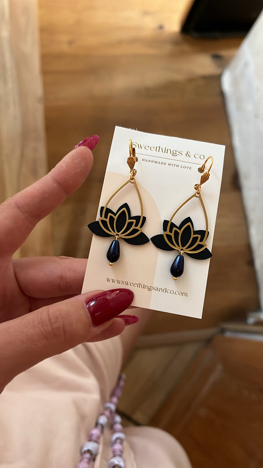 Boucles d'oreilles florales