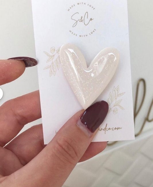 Broche cœur