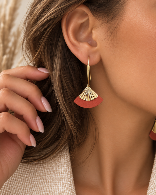 Boucles d'oreilles ROSEA