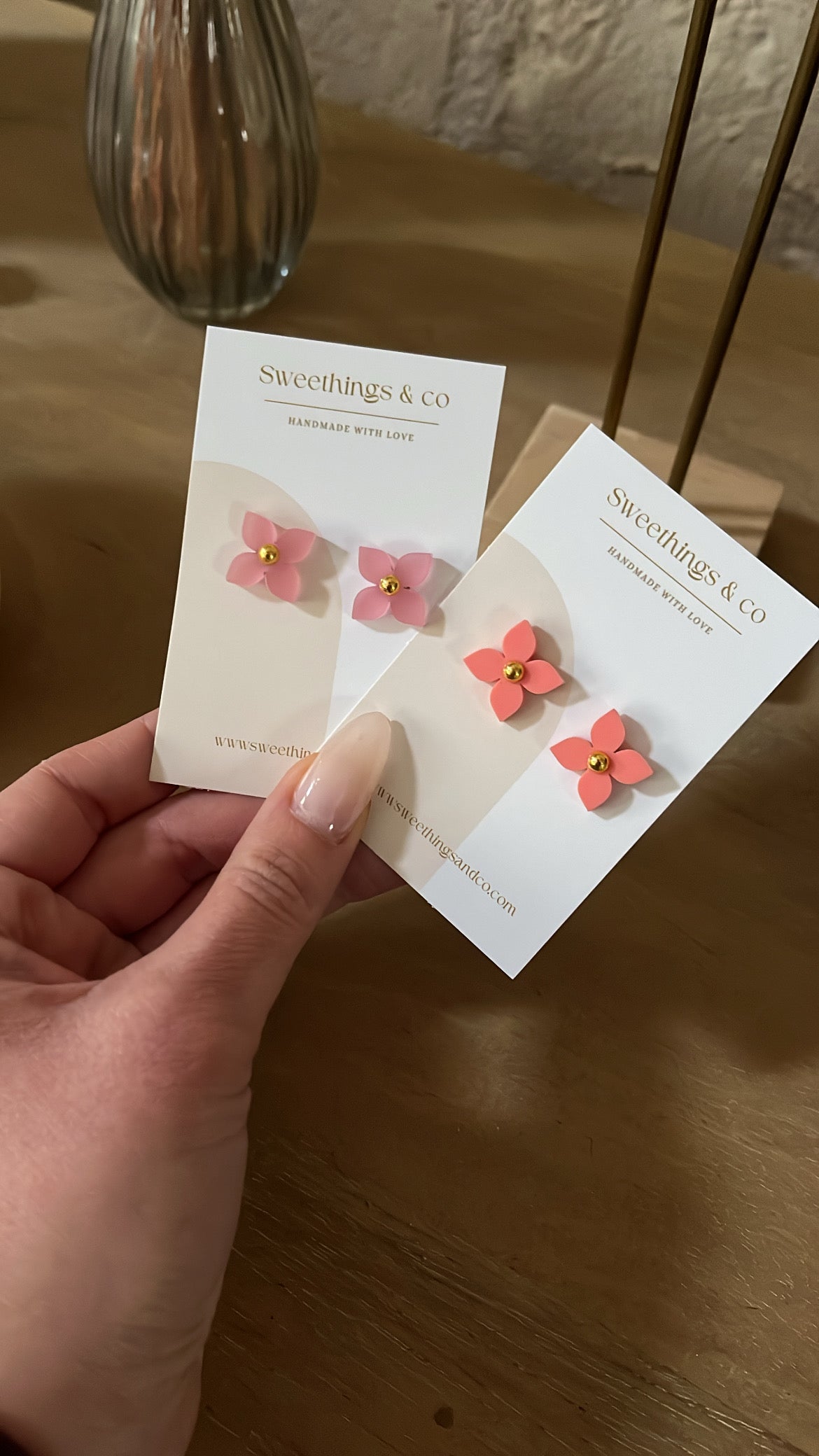 Puces d’oreilles florales - Palette de 11 couleurs