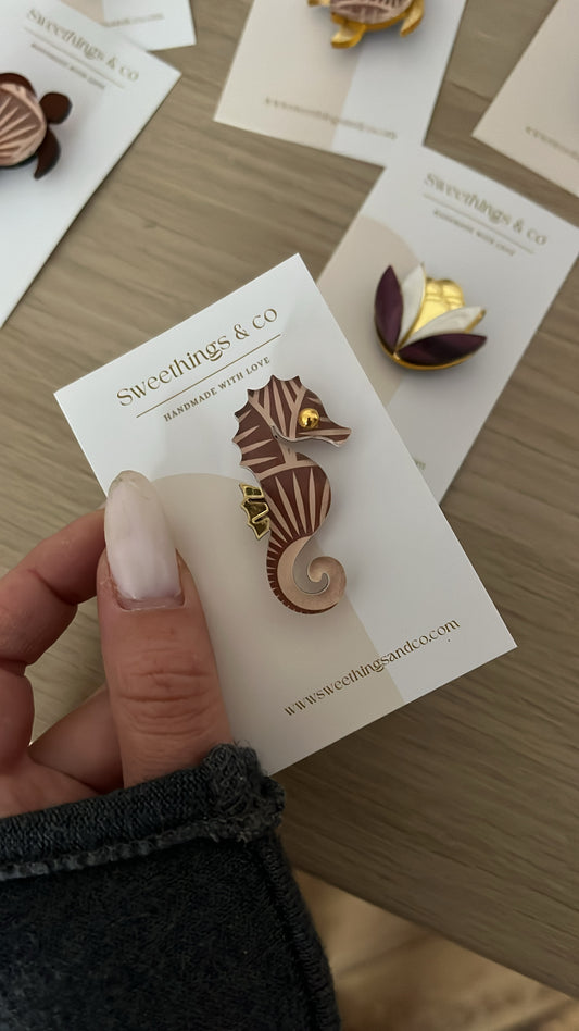 Broche hippocampe