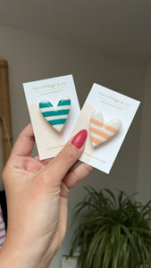 Broche poétique cœur