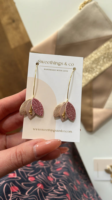 Boucles d'oreilles Églantine