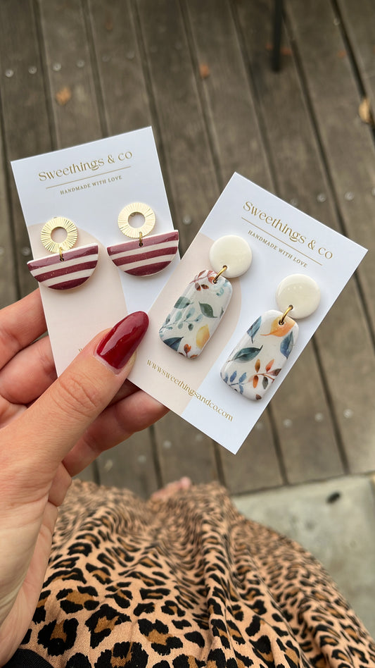 Boucles d’oreilles automnales