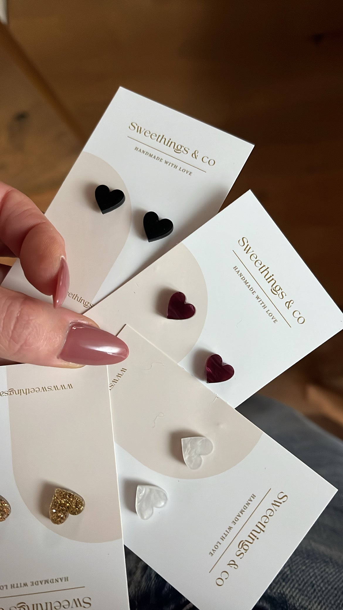 Boucles d’oreilles cœur