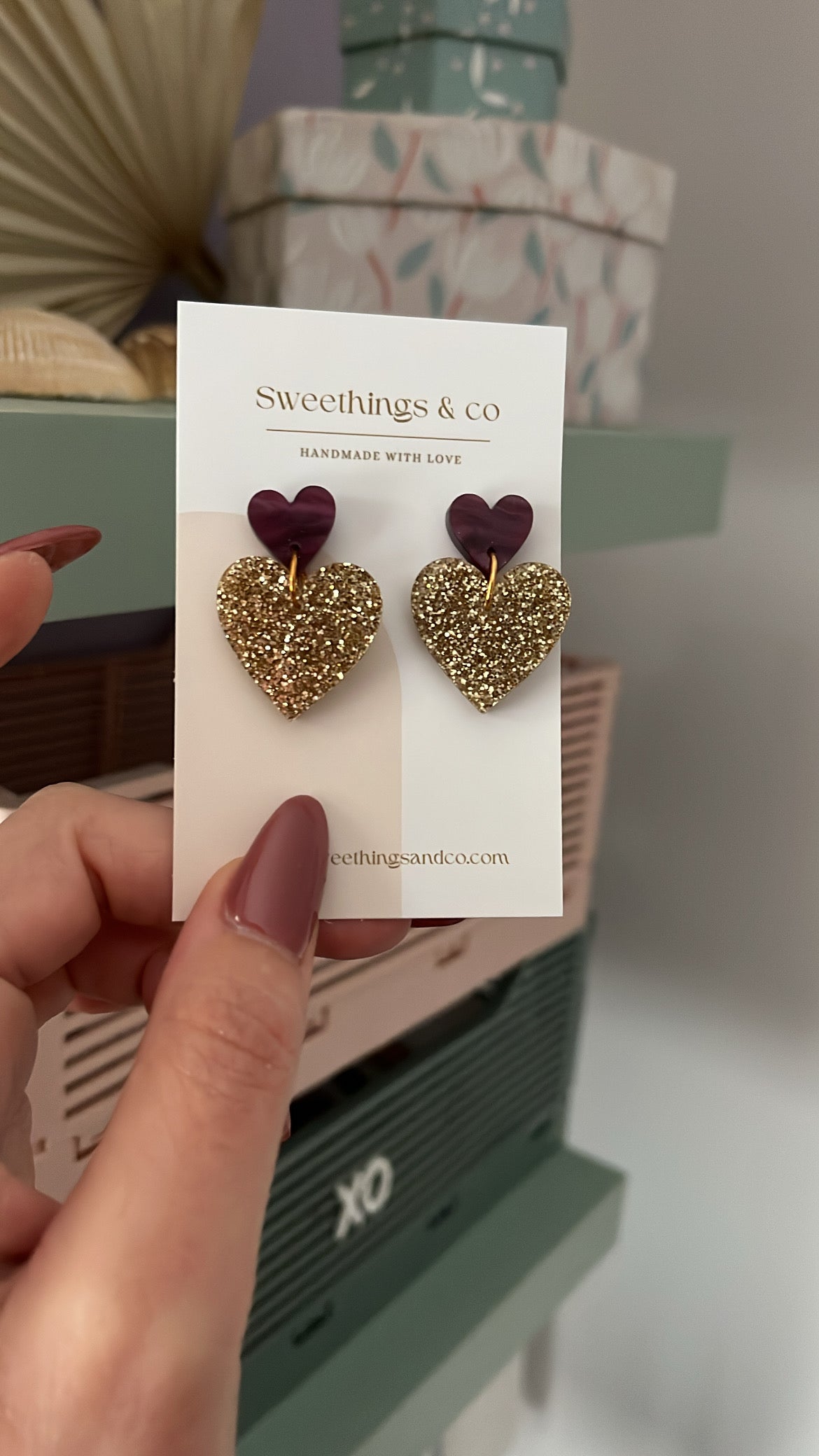 Boucles d’oreilles cœur