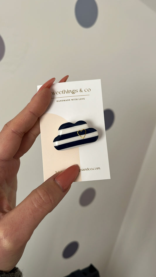 Broche poétique nuage