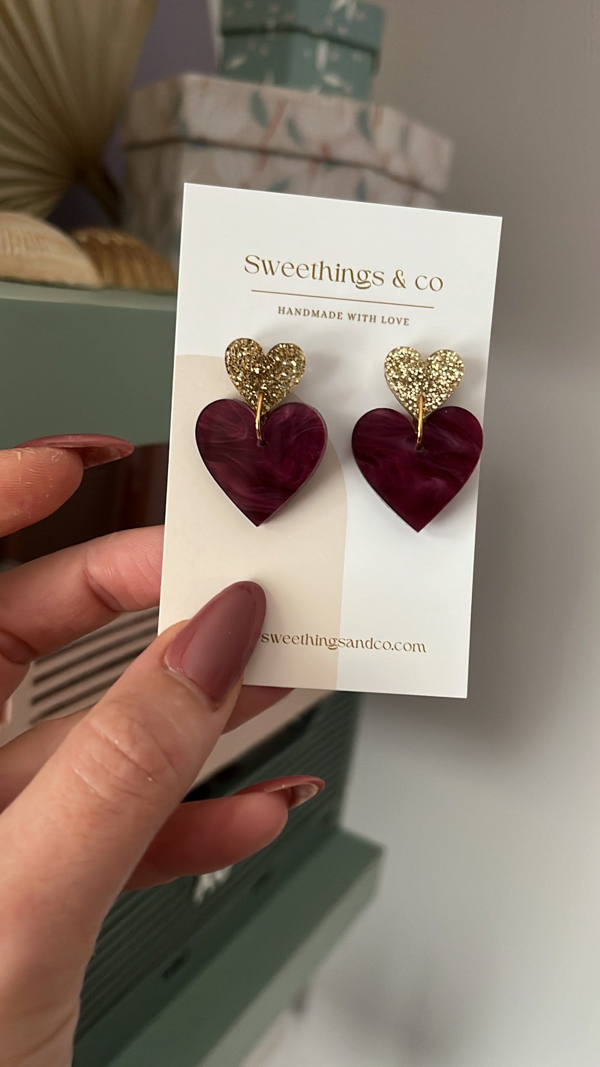 Boucles d’oreilles cœur