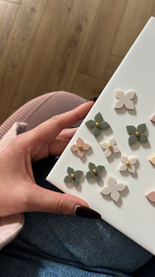 Boucles d’oreilles florales