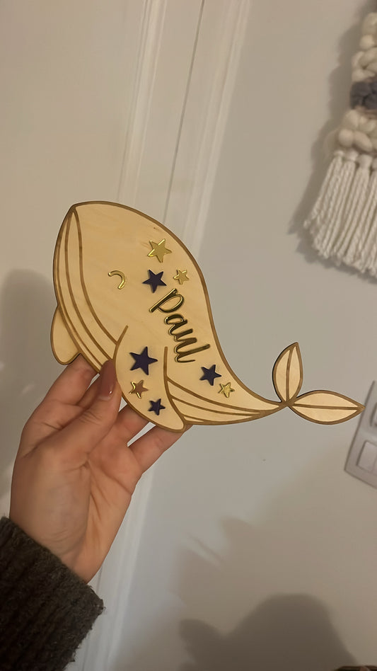 Baleine personnalisable
